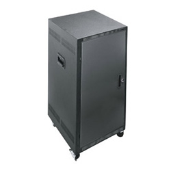 21 SPACE (36 3/4") PORTABLE ROLLING RACK WITH