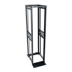 38SP 30"DP 4POST RELAY RACK 12/24 BK
