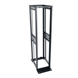 45SP 30"DP 4POST RELAY RACK 12/24 BK