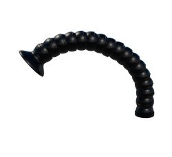 A150 - Black ESD Flex-Arm for Fume Extraction, 24" long, Round Inlet, arm ONLY, no slide-gate