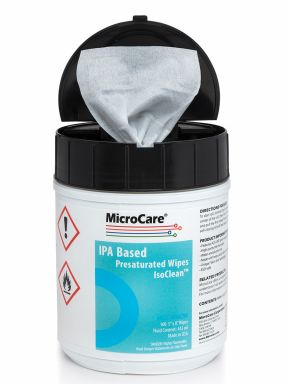IPA-Based Presaturated Wipe Tub - 100 x  8" x 5" Wipes