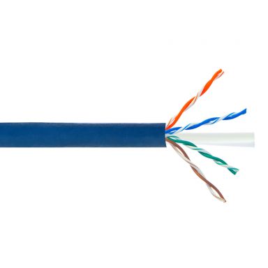 Cat6A Stranded 24 awg UTP FT4/CMR Bulk Cable - 1000 ft - Blue