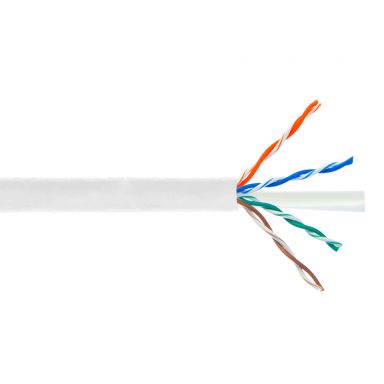 Cat6A Stranded 24 awg UTP FT4/CMR Bulk Cable - 1000 ft - White
