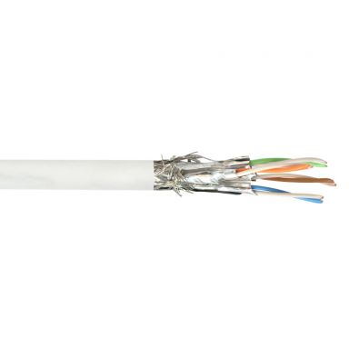 Cat6A Stranded Shielded SSTP FT4/CMR Bulk Cable - 1000 ft - White
