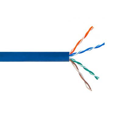 Cat6 Stranded 24 awg UTP FT4/CMR Bulk Cable - 1000 ft - Blue