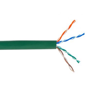 Cat6 Stranded 24 awg UTP FT4/CMR Bulk Cable - 1000 ft - Green