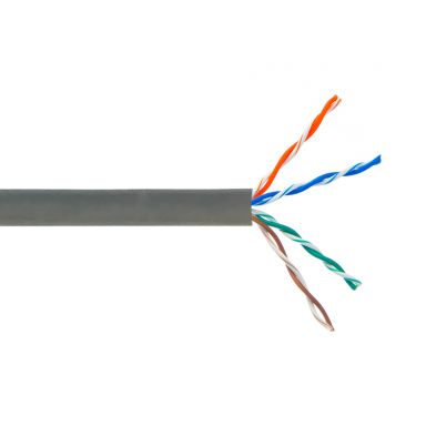 Cat6 Stranded 24 awg UTP FT4/CMR Bulk Cable - 1000 ft - Grey
