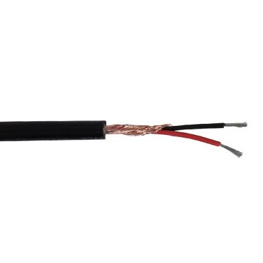 Audio Bulk Cable - 22 awg Stranded 95% Spiral Shield - 500 ft 2C