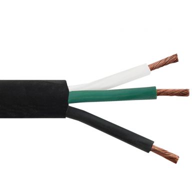 Flexible Electrical Cord Cable - 10 awg 3C SOOW 600V 90C - Black (Per Meter)