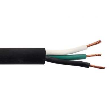 Flexible Electrical Cord Cable - 14 awg 3C SOOW 600V 90C - Black (Per Meter)