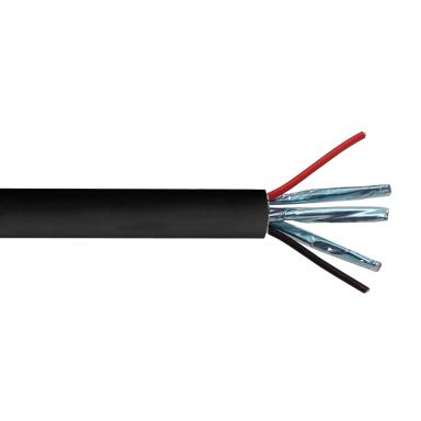 USB Cable - 3Pr 28 awg + 2C 24 awg, 5.5 mm OD - 1000 ft - Black