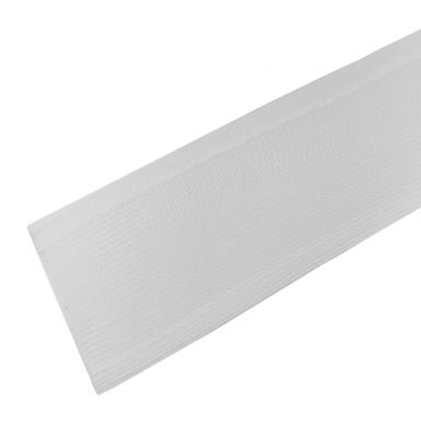 Split Hook and Loop Braided Sleeving White - 100 ft 2 Inch