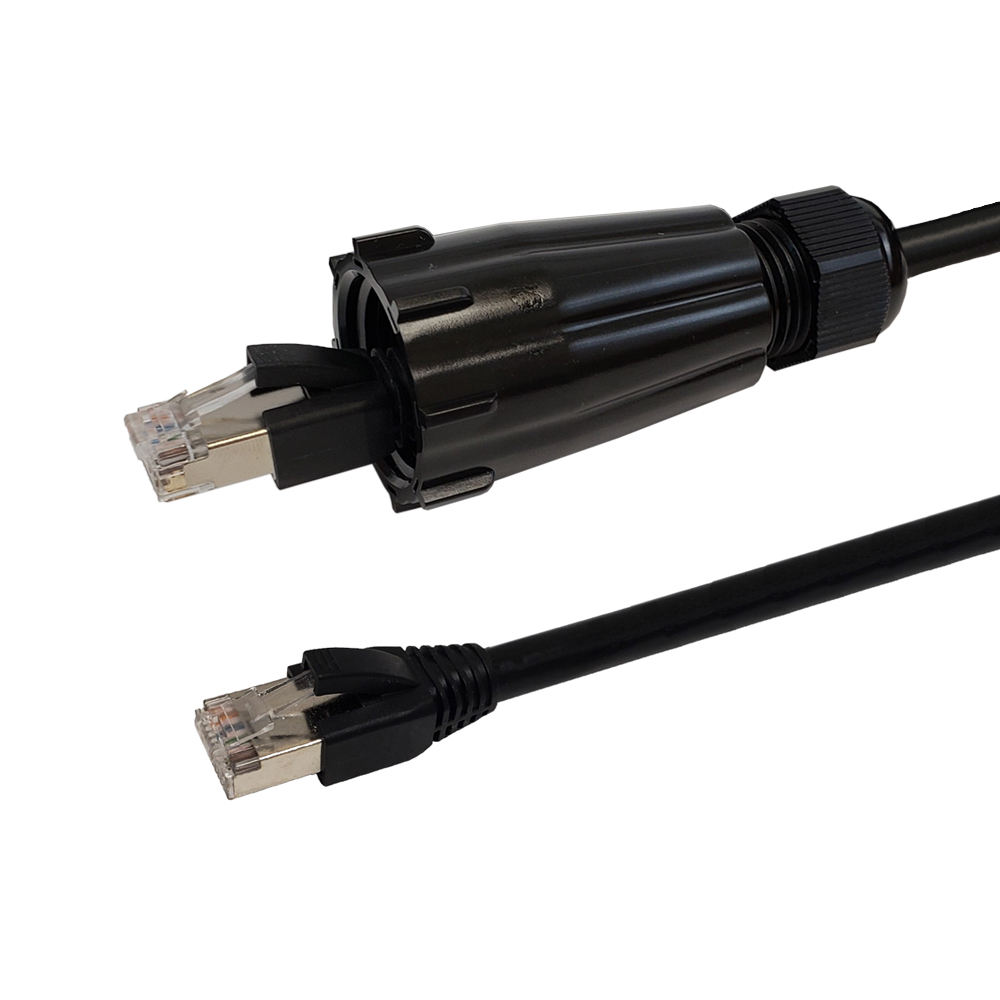 accessotronik.com: RJ45 Male with IP68 Shroud to RJ45 Cat6 Shielded FTP ...