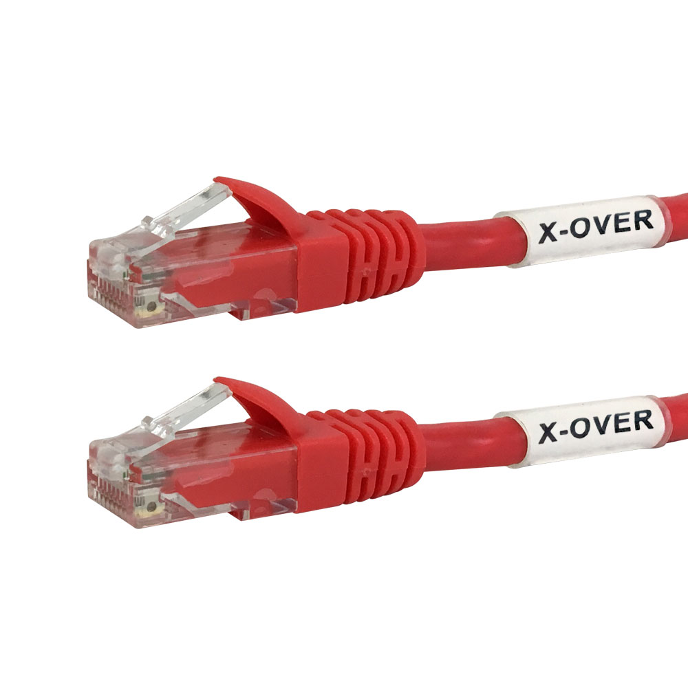 accessotronik.com: RJ45 Cat6 gigabit Cross-Wiredpatch Cable - 10 ft - Red