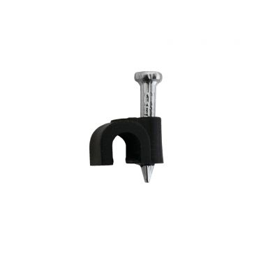 Cable Clips - Pack of 100 -5 mm - Suitable for Cat5/6 -Black