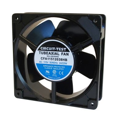 CFA11512038HB - Fan 115VAC, 120mm x 38mm, 105 CFM, Ball bearing