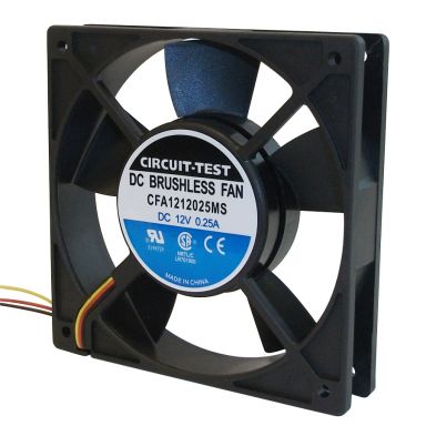CFA1212025MS - Fan 12VDC, 120mm x 25mm, 74 CFM, Sleeve Bearing