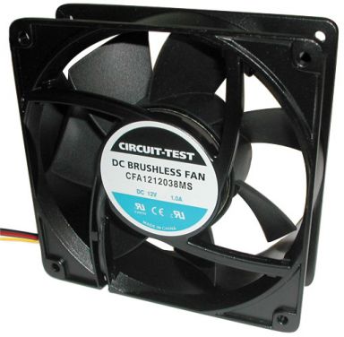 CFA1212038MS - Fan 12VDC, 120mm x 38mm, 121 CFM, Sleeve Bearing