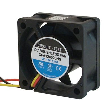 CFA124020HS - Fan 12VDC, 40mm x 20mm, 8.5 CFM, Sleeve Bearing