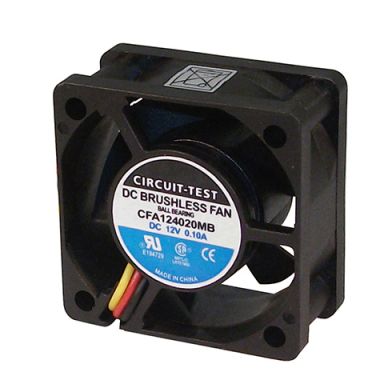 CFA124020MB - Fan 12VDC, 40mm x 20mm, 7.09 CFM, Ball Bearing