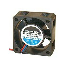 CFA124020HS-2 - Fan 12VDC, 40mm x 20mm, 8.5 CFM, Sleeve Bearing, 2 Wire