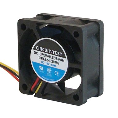 CFA124020MS - Fan 12VDC, 40mm x 20mm, 7.09 CFM, Sleeve Bearing