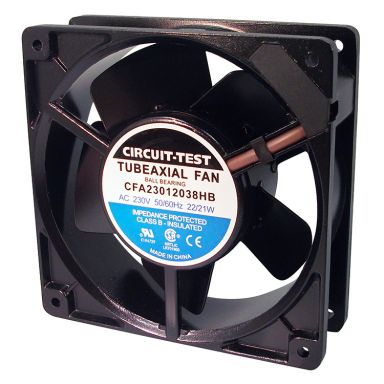 CFA23012038HB - Fan 230VAC, 120mm x 38mm, 92/105 CFM, Ball bearing