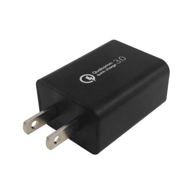 USB Wall Charger - QuaLComm Quick Charge 3.0 - Black