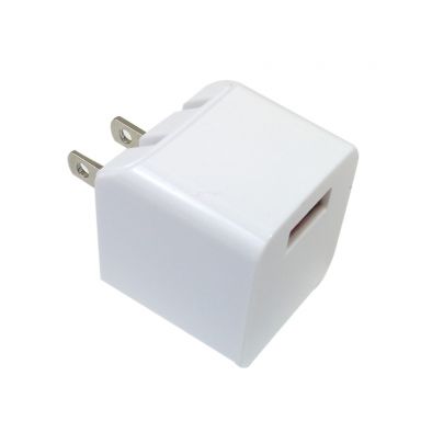 USB A Female to AC (110V) SMArt IQ Wall Charger - White (5V/2.4A)