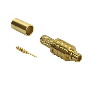 mmCX Male Crimp Connector for RG174 (LMR-100) 50 Ohm