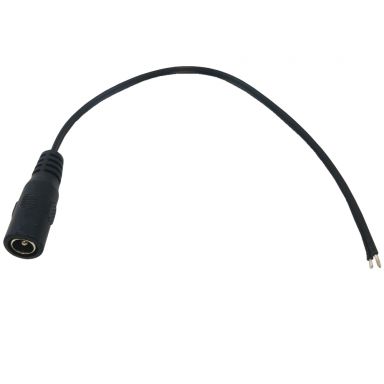 DC Power Connector Female 2.1 mm X 5.5 mm (8 Inchpigtail, 22 awg)