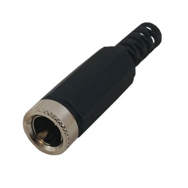 DC Power Connector Female 2.1 mm X 5.5 mm Plastic Shell