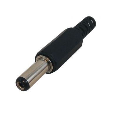 DC Power Connector Male 2.1 mmx 5.5 mm Plastic Shell