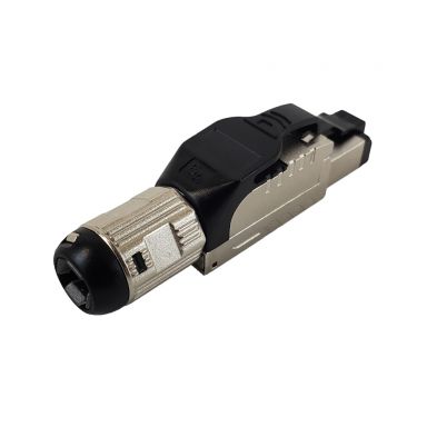 RJ45 Cat6A Shielded Field Termination Tool-Less Plug (Solid or Stranded) (8P 8C) -