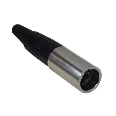 Mini-XLR 3-Pin Male Connector- Black