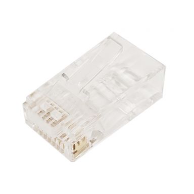RJ45 Cat5E/Cat6 Pass-Throughplug (Solid or Stranded) (8P8C) - Pack of 50