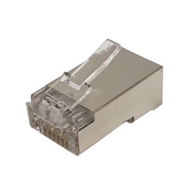 RJ45 Cat6 Pass-Throughshielded Plug (Solid Orstranded) (8P 8C) - Pack of