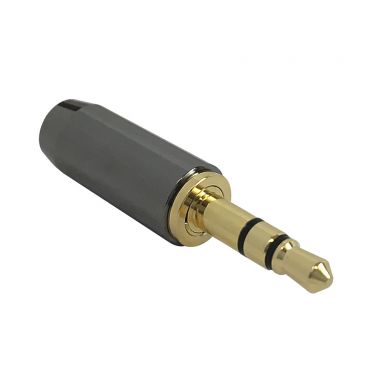 Premium 3.5 mm Slim Stereomale Solder Connector - Zinc