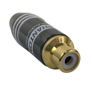 Premium RCA Female Solder Connector (6.5 mm ID) - White