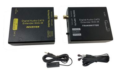 CVA722 - Digital Audio CAT5e/CAT6 Extender with IR kit