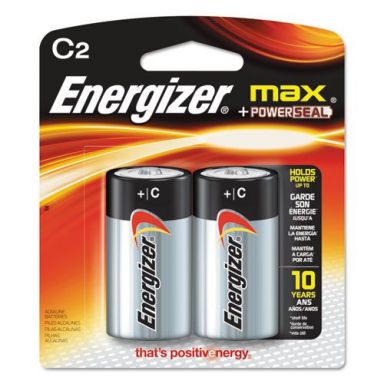 Energizer MAX C Cell (C) Alkaline Battery - Pack of 2