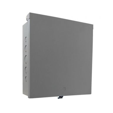 Enclosure Box 12" X 12" X 4", Indoor/Outdoor Non-Metallic, Nema 3R Rated - Grey
