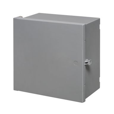 Enclosure Box 12" X 12" X 6", Indoor/Outdoor Non-Metallic, Nema 3R Rated - Grey