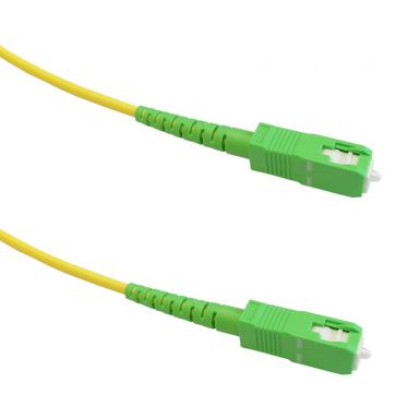 OS2 Singlemode Simplex SC/APC to SC/APC 9 Micron - Fiber Optic Patch Cable - 3mm LSZH - 1m - 3 ft
