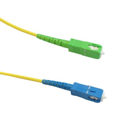OS2 Singlemode Simplex SC to SC/APC 9 Micron - Fiber Optic Patch Cable - 3mm LSZH - 1m - 3 ft