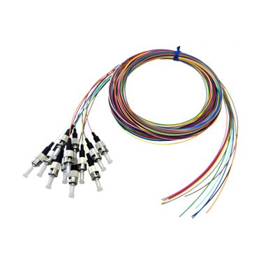 3M ST/PC 12-Fiber OM1 Multimode Simplex 62.5 Micron- 900UM Pigtail - Color Coded