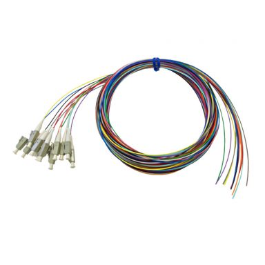 3M LC/PC 12-Fiber OM1 Multimode Simplex 62.5 Micron- 900UM Pigtail - Color Coded