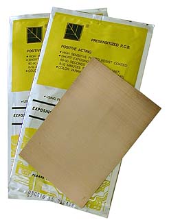 GS-1015-0.8 - Single-Sided Copper Clad Presensitized Board, 100x150x0.8mm