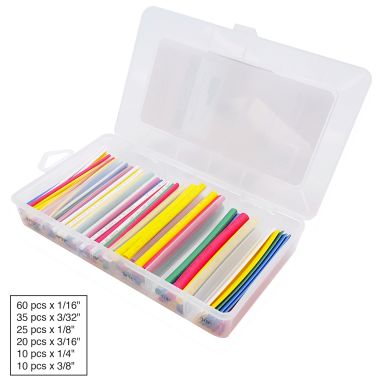 HSK-2120 - Heat Shrink Kit, 2:1 Color, 160 Pieces