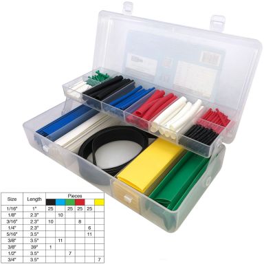 HSK-2430 - Heat Shrink Kit, 2:1 Color, 171 Pieces